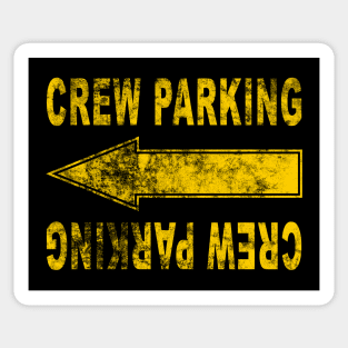 Crew Parking Directional (dark shirts) Sticker